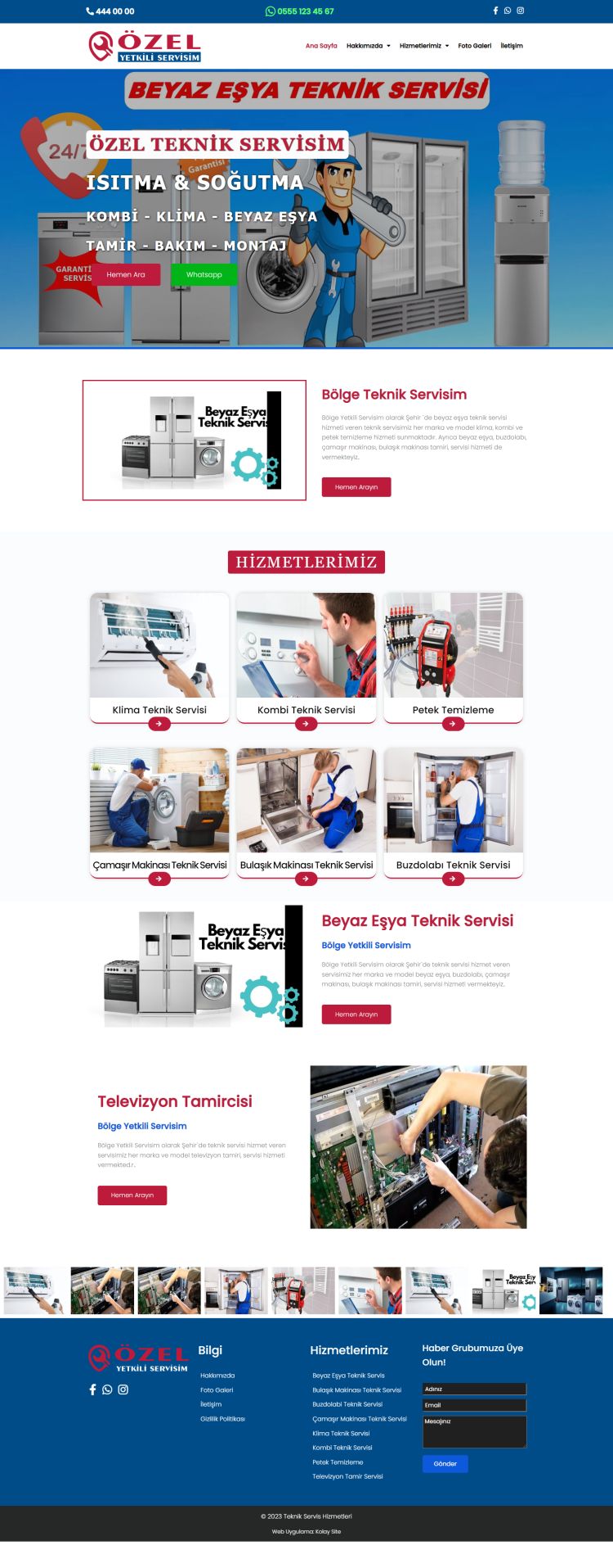 Teknik Servis Kombi Servisi Tasarım Paketi 04