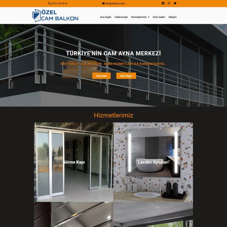 Yapı Dekorasyon Cam Balkon Firması Tasarım Paketi 01