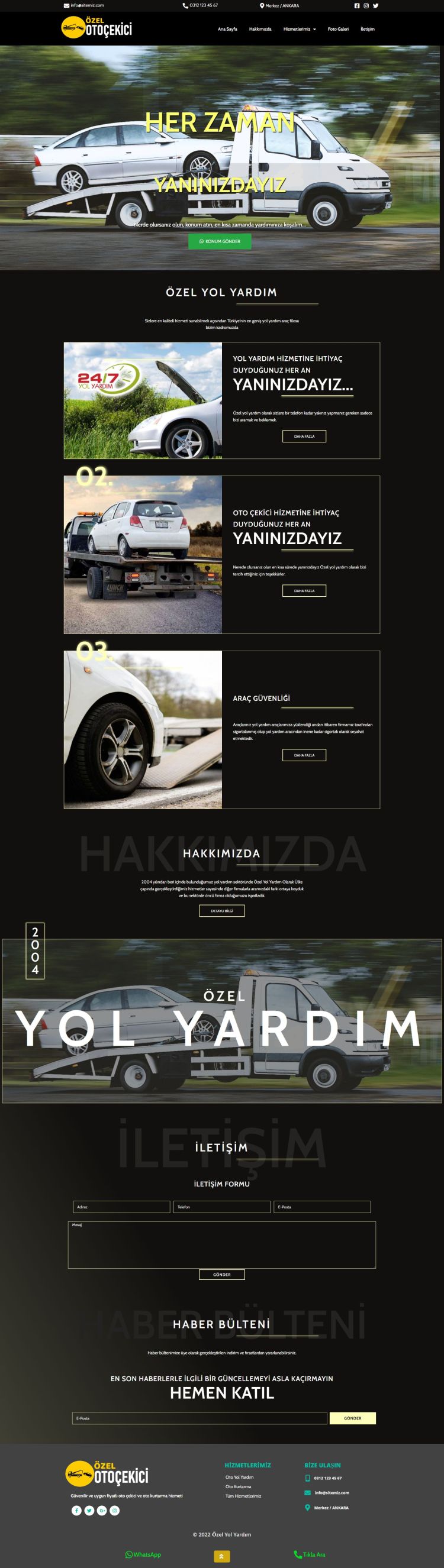 Oto Kurtarma Yol Yardım 01